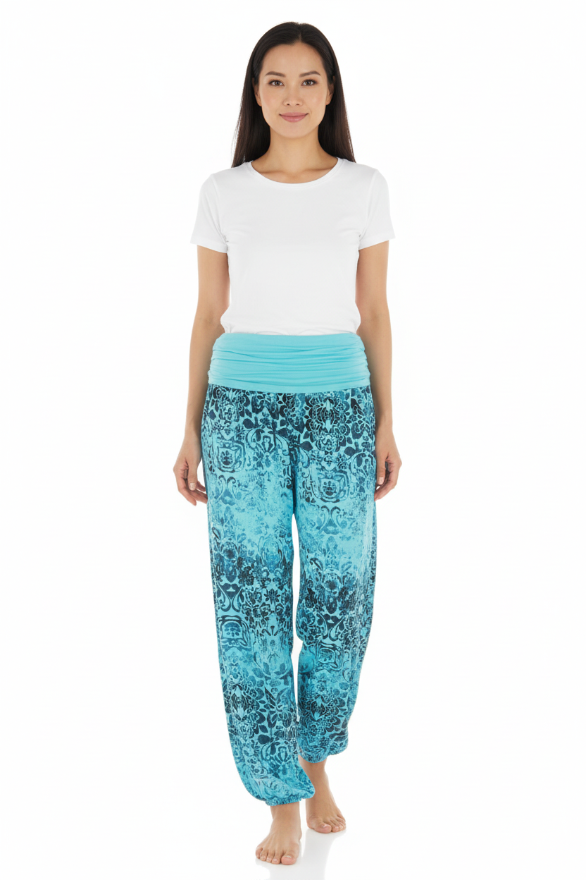 Floral Print Harem Trouser
