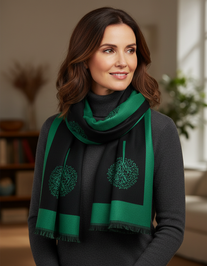 Tree Of Life Cashmere Scarf
