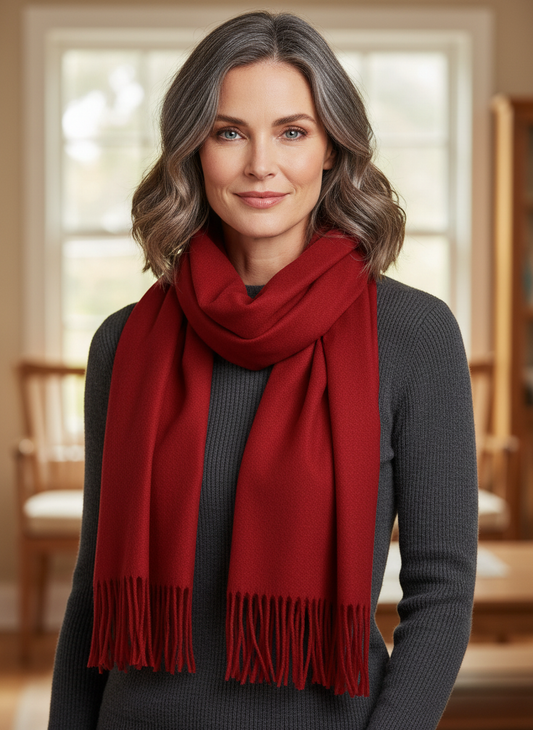 Plain Cashmere Scarf