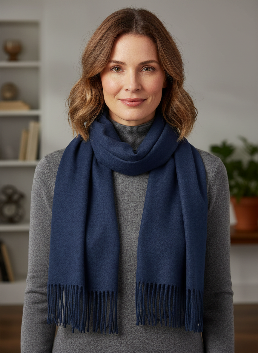 Plain Cashmere Scarf