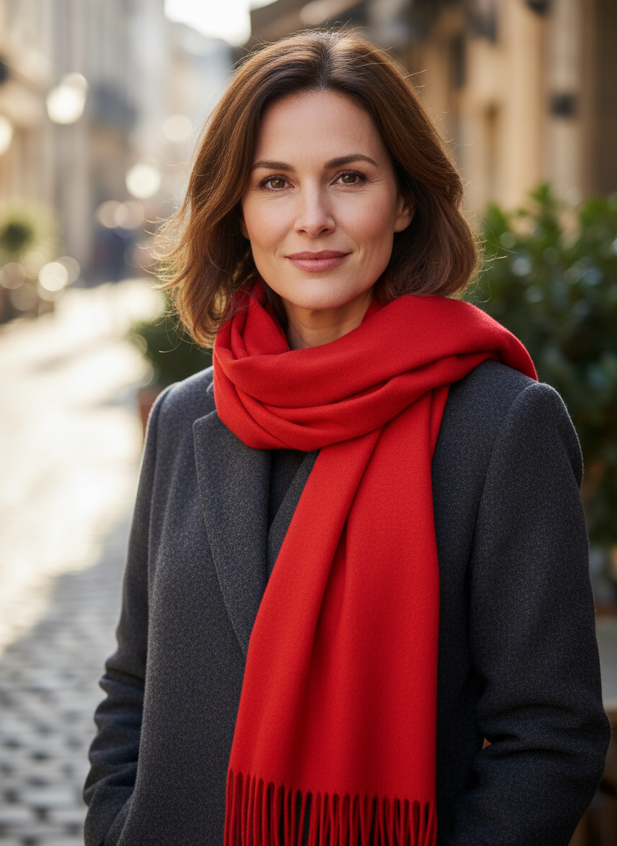 Plain Cashmere Scarf