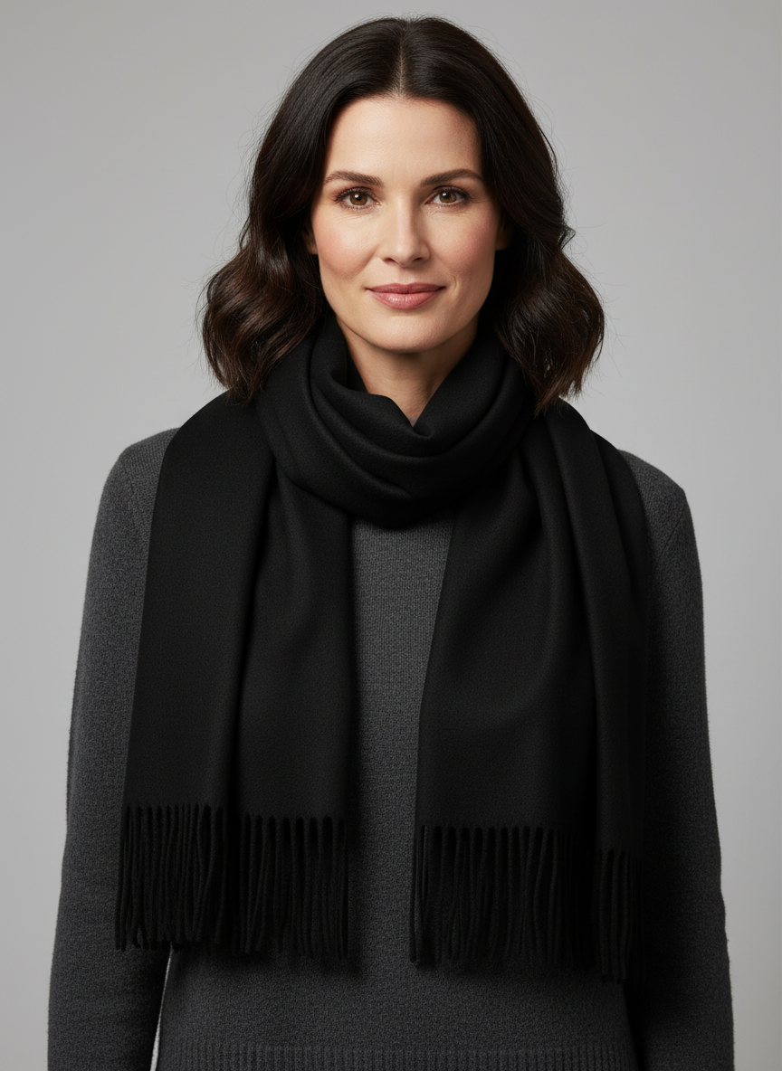 Plain Cashmere Scarf