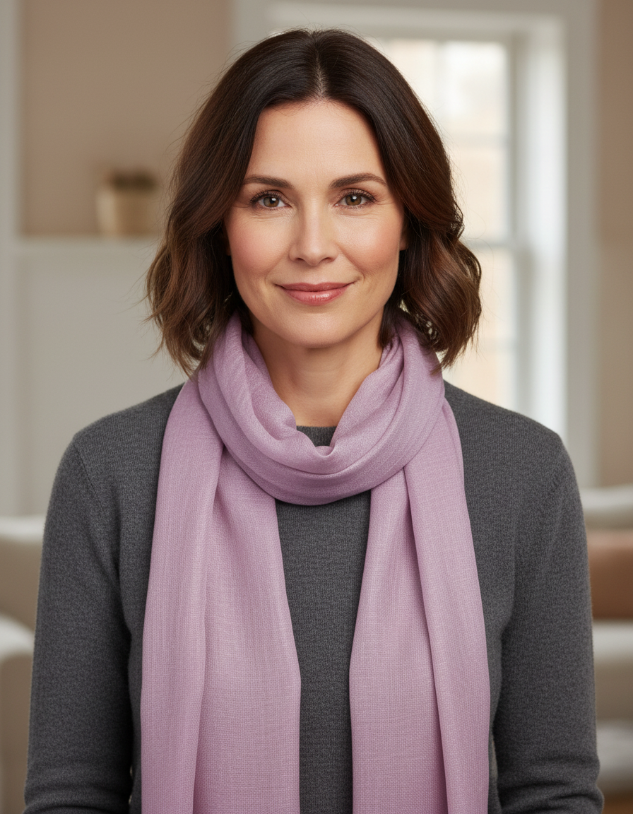 Plain Silk Scarf