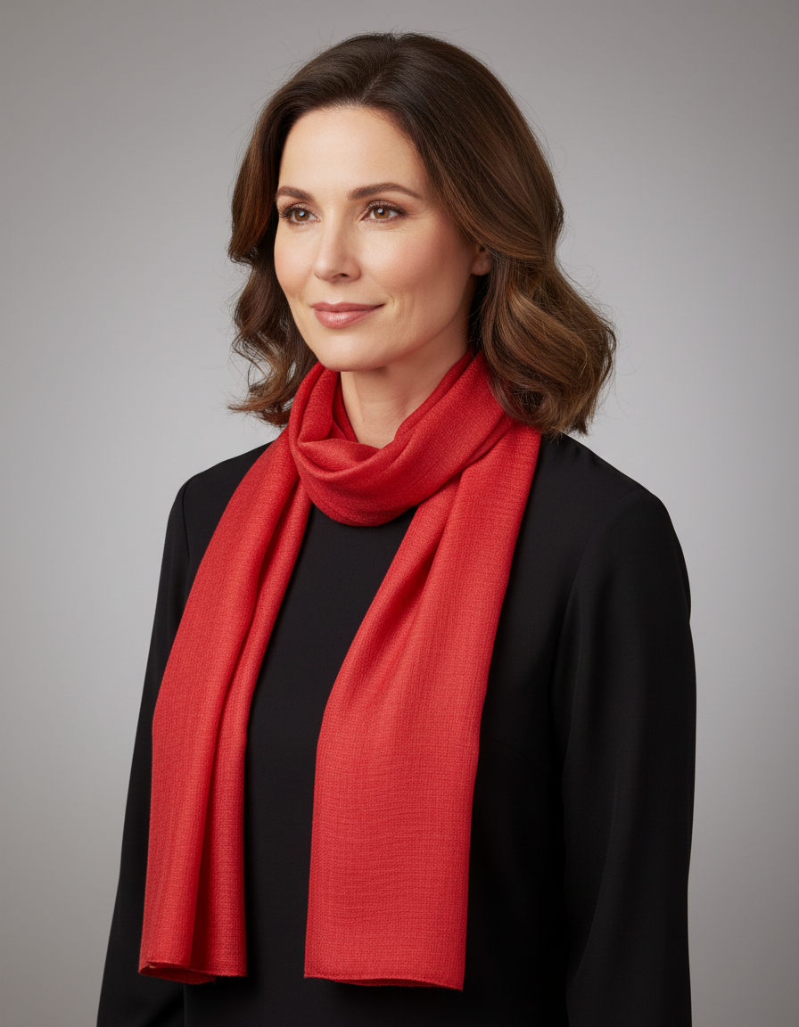 Plain Silk Scarf