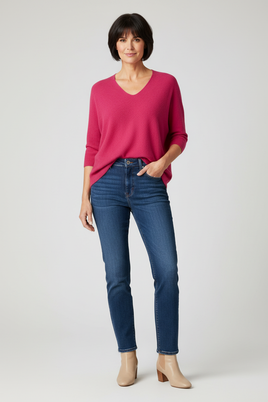 V Neck Soft Knit Jumper