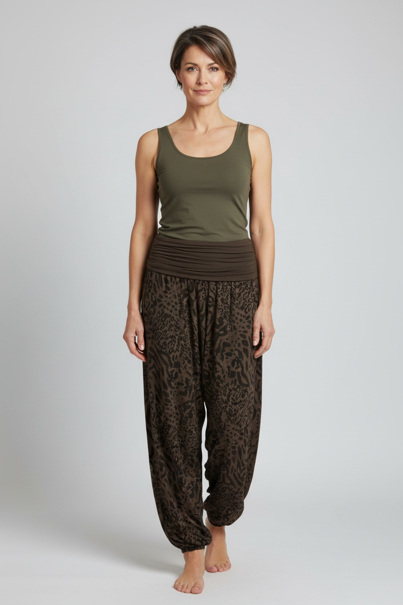 Leopard Print Harem Trouser