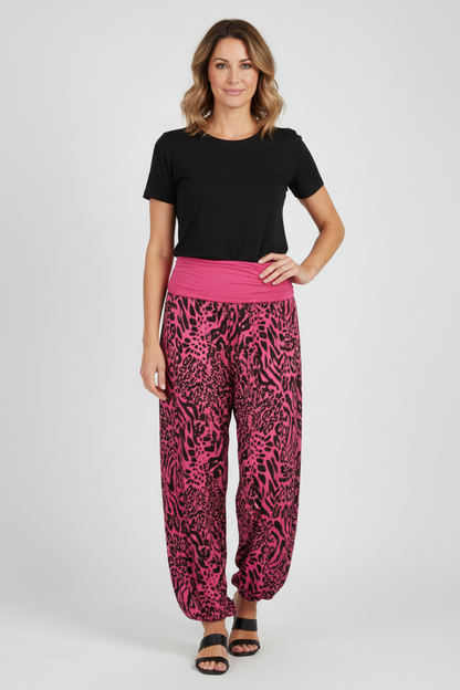 Leopard Print Harem Trouser