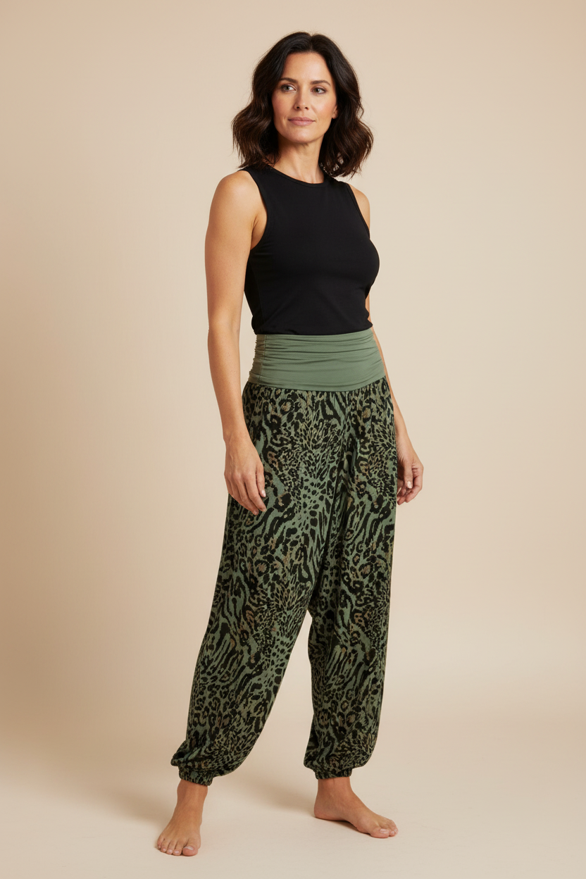 Leopard Print Harem Trouser