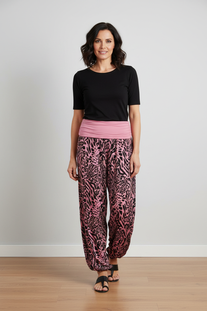 Leopard Print Harem Trouser