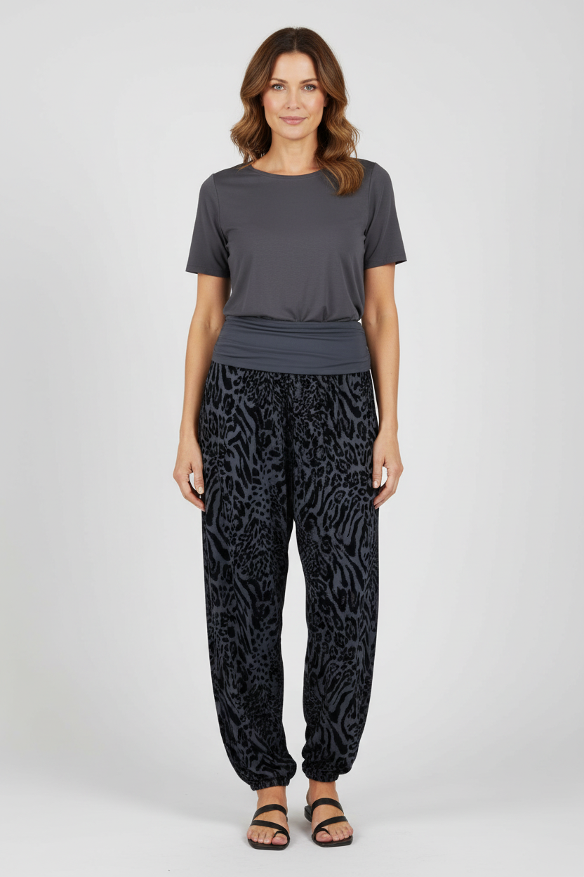 Leopard Print Harem Trouser