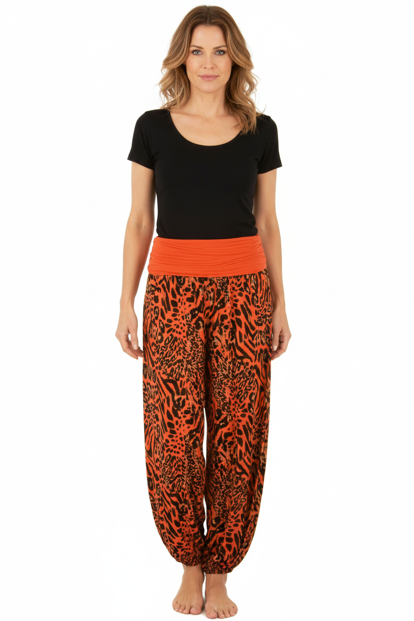 Leopard Print Harem Trouser