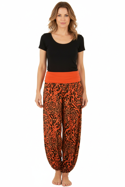 Leopard Print Harem Trouser