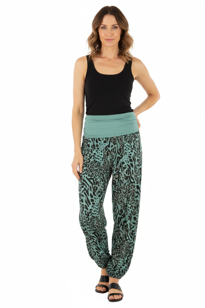 Leopard Print Harem Trouser