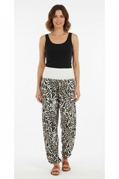Leopard Print Harem Trouser