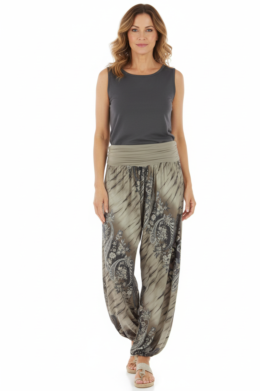 Paisley Print Harem Trouser