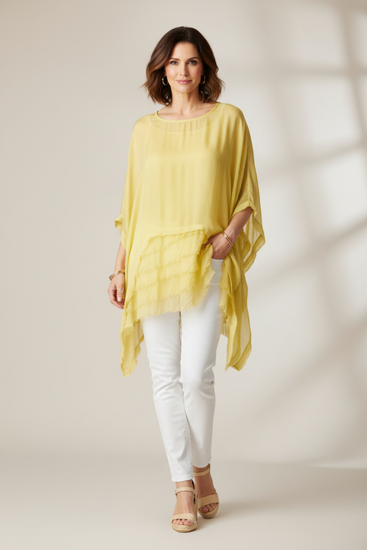 Rara Silk Top with Vest