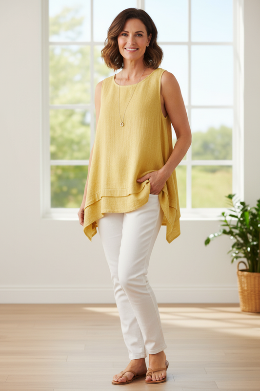 Teabag Linen Vest