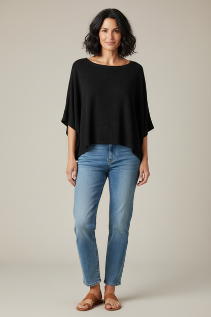 Button Detail Back Teabag Top