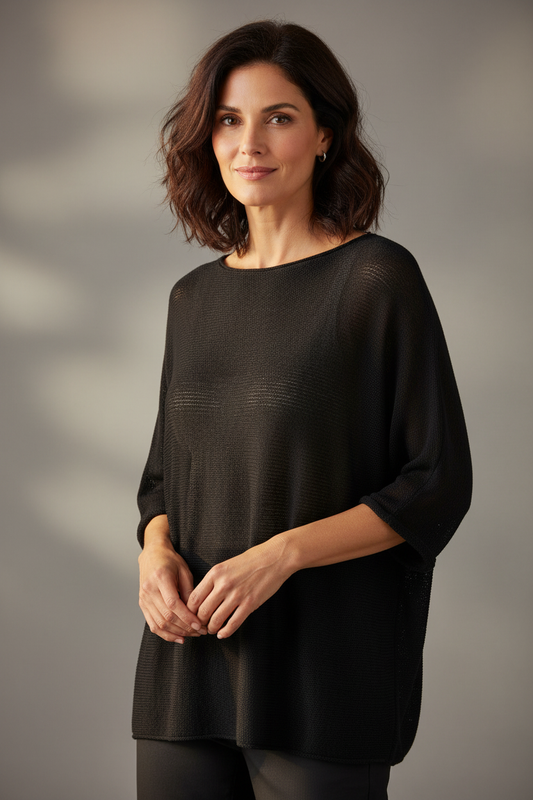 Fine Knit Mesh Top