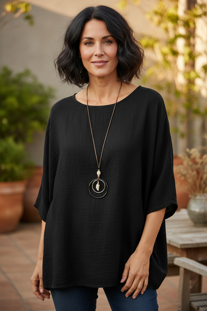 Cotton Necklace Top
