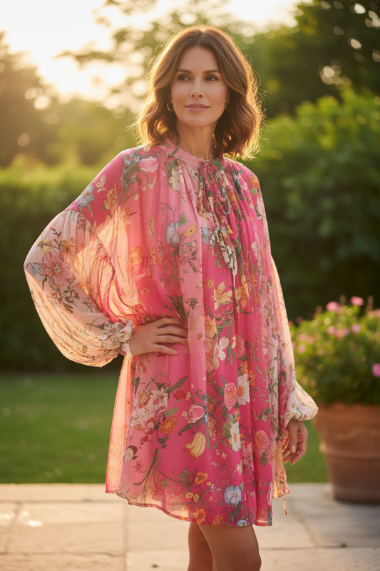 Floral Print Tunic Dress