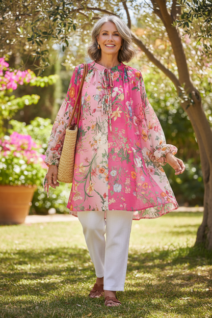 Floral Print Tunic Dress