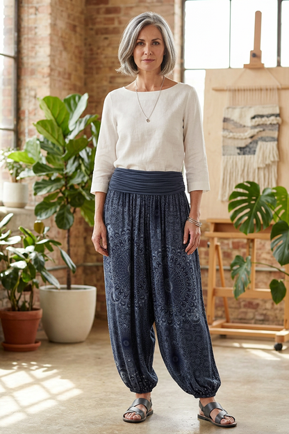 Mandala Print Harem Trouser