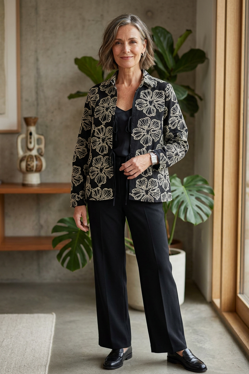 Floral Embroidery Jacket