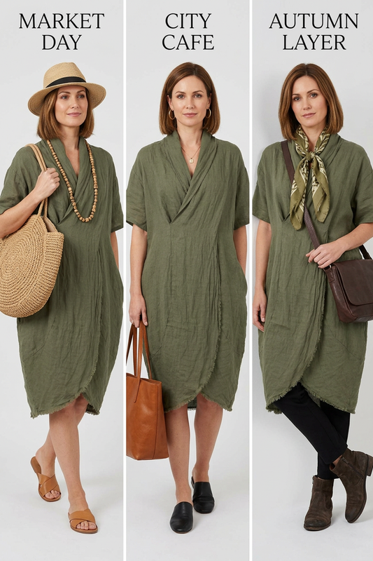 Crossover Linen Tunic