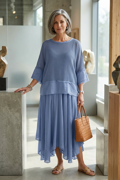 2 Piece Mesh Shrug Midi Dress