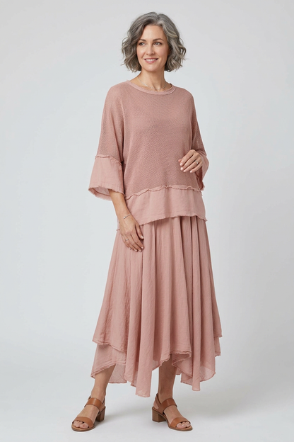 2 Piece Mesh Shrug Midi Dress