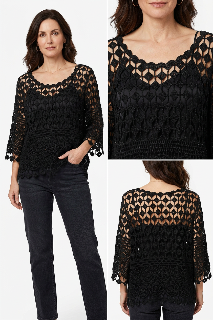 Crochet Top with Vest