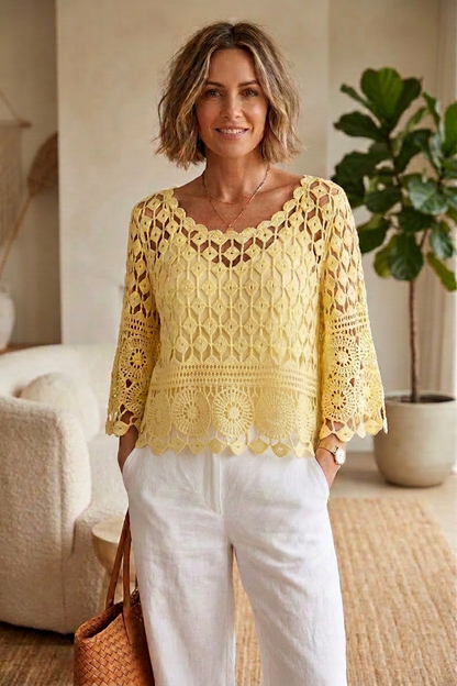 Crochet Top with Vest