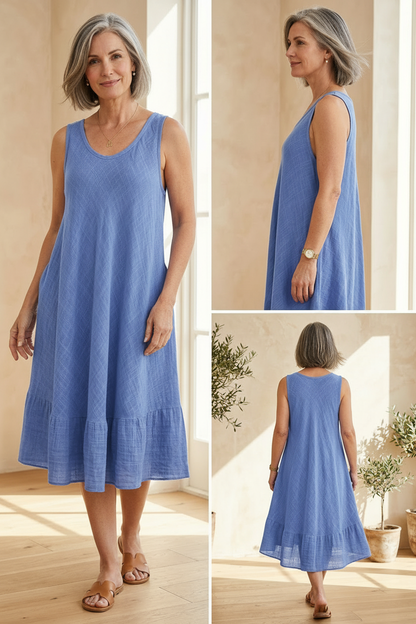 Sleeveless Bias Cut Dress