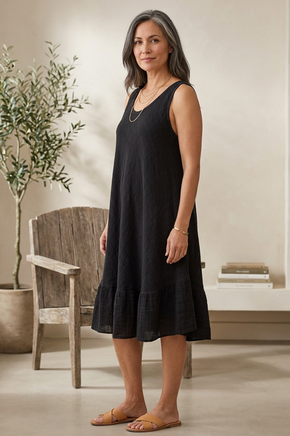 Sleeveless Bias Cut Dress