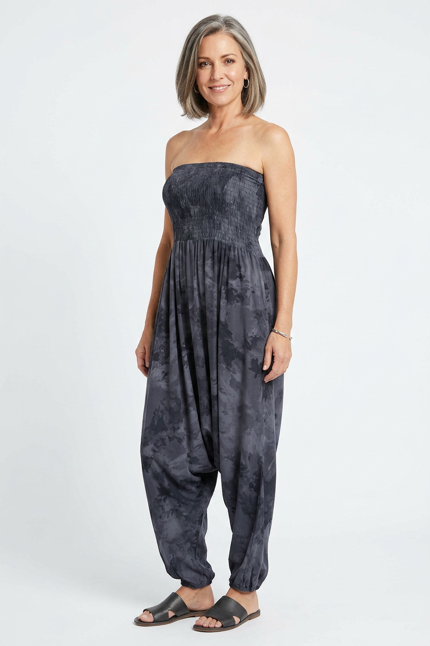 Splash Print 2 Pocket Jumpsuit