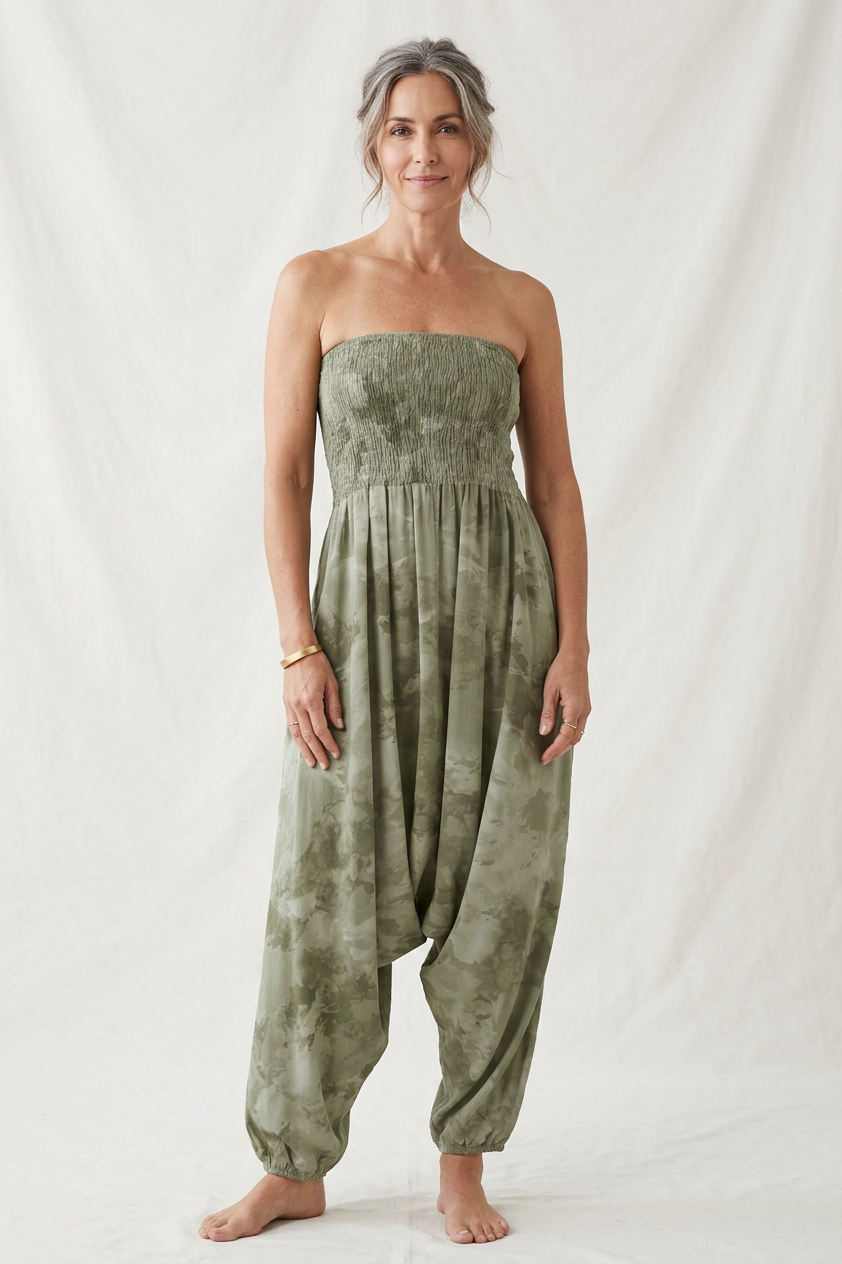 Splash Print 2 Pocket Jumpsuit