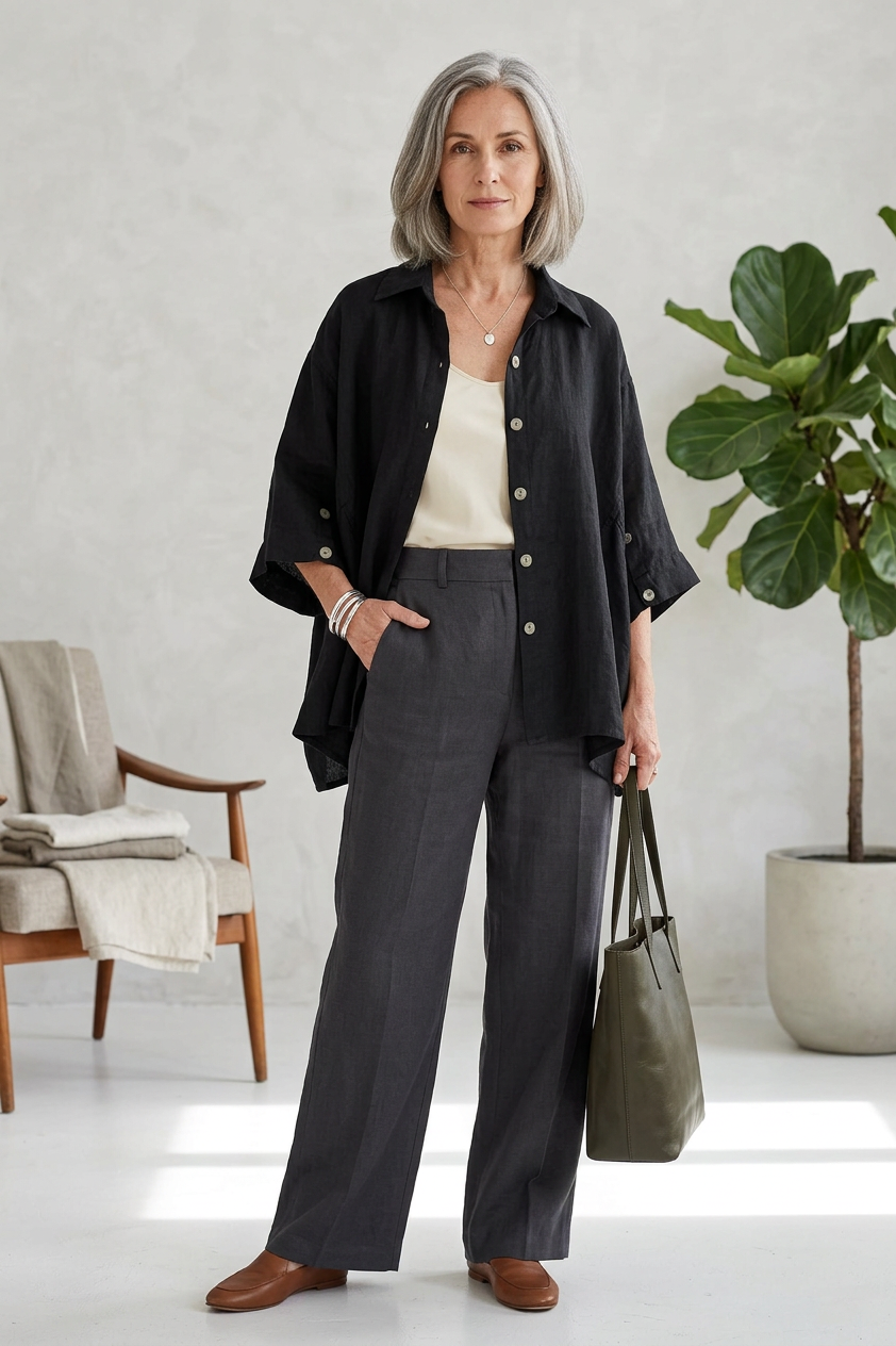 Button Linen Shirt