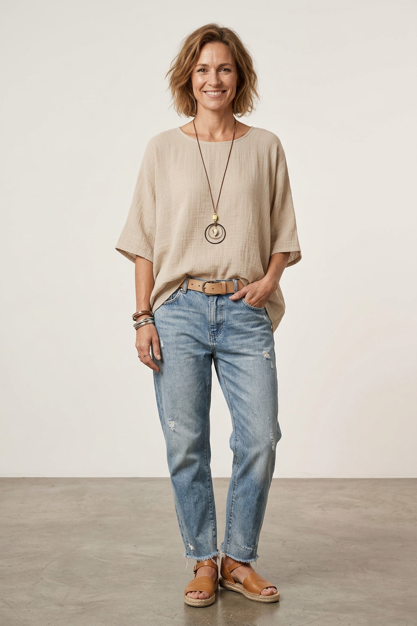 Cotton Necklace Top