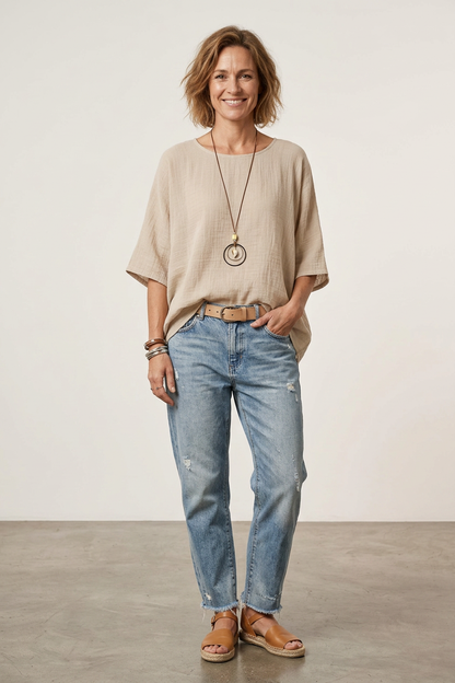 Cotton Necklace Top