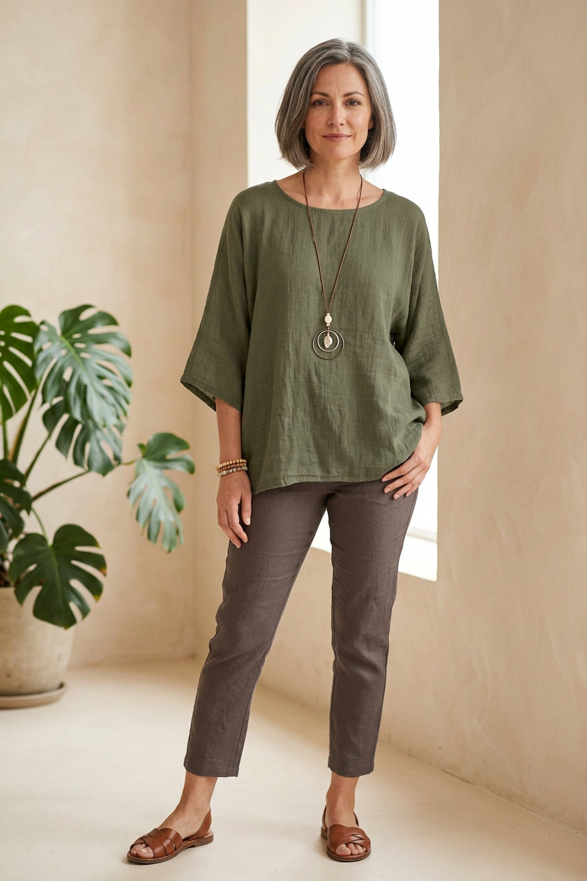 Cotton Necklace Top