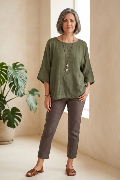 Cotton Necklace Top