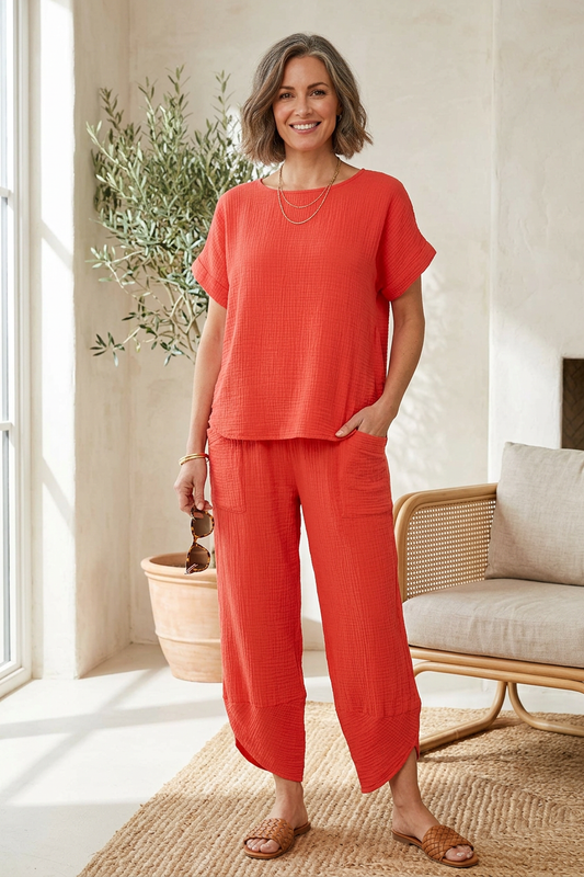 Cheesecloth Cotton Co-Ord Set