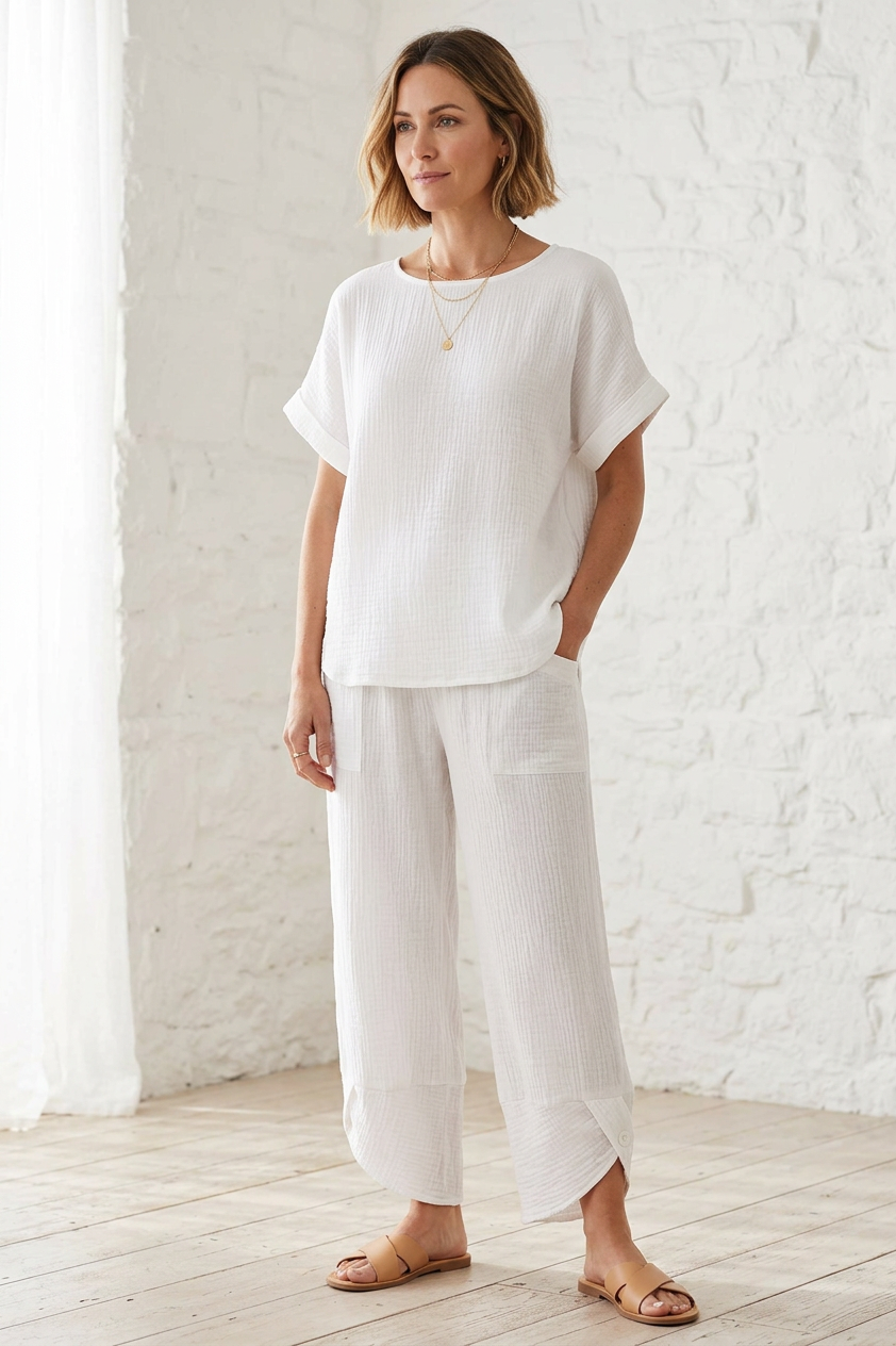 Cheesecloth Cotton Co-Ord Set