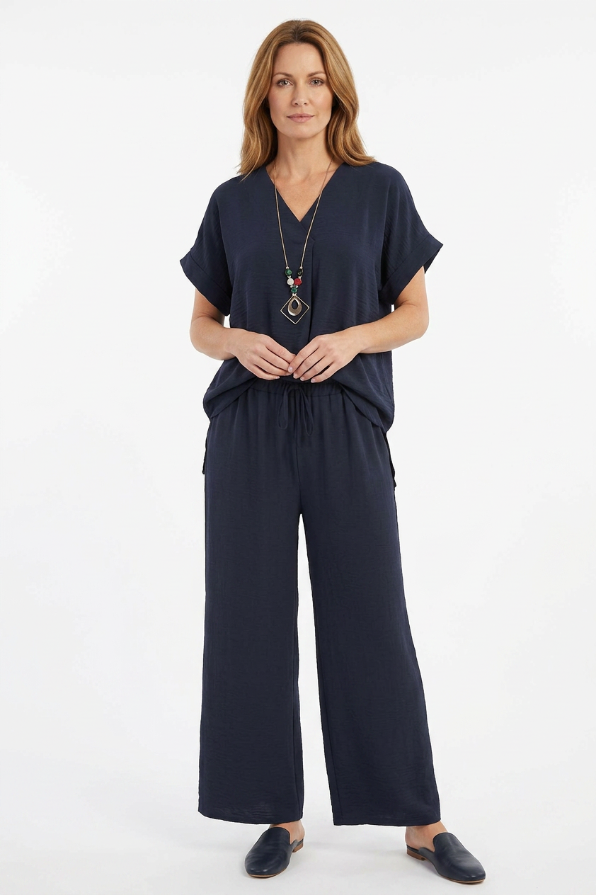 Wide Leg Palazzo Trouser