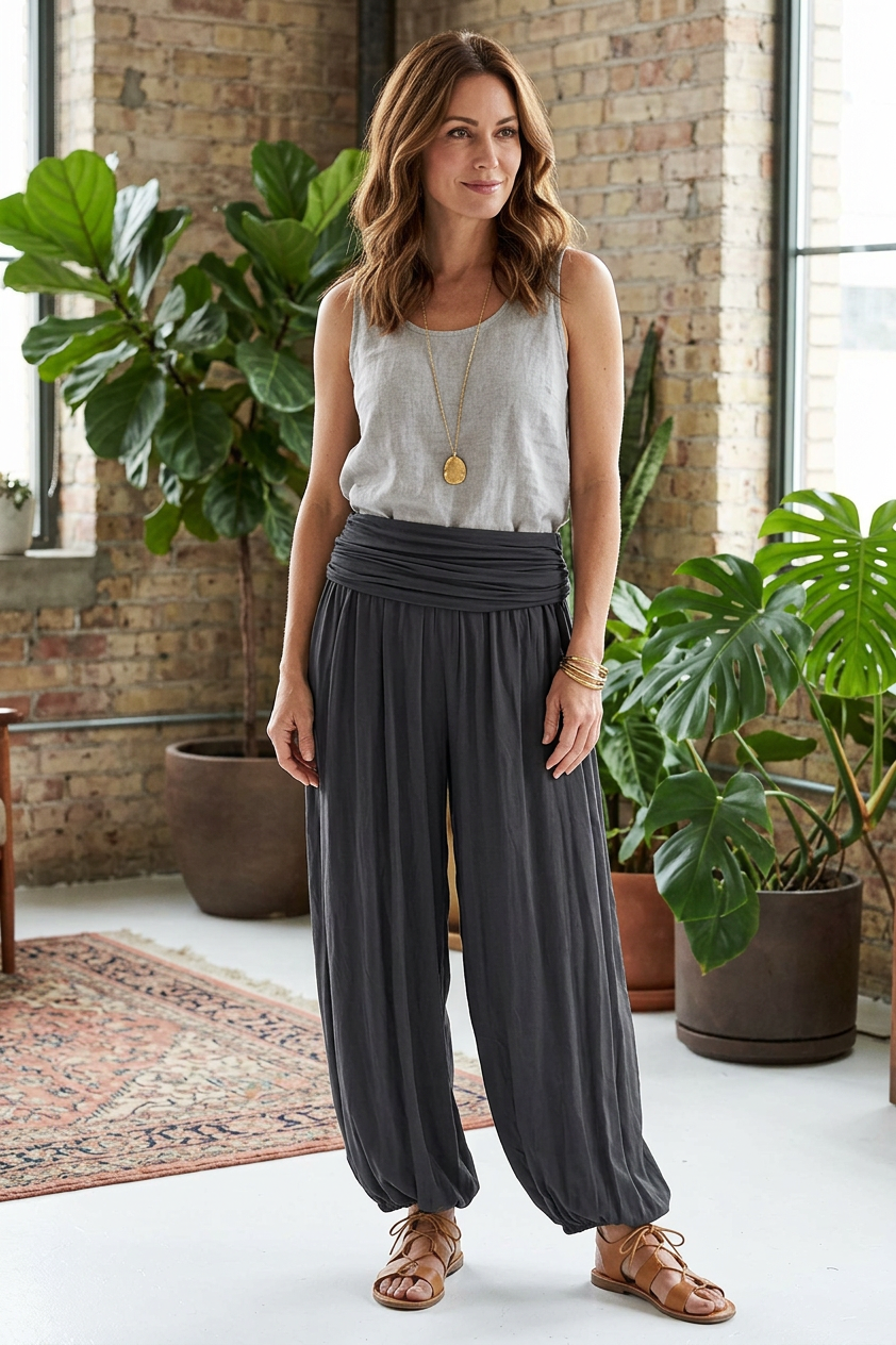 Plain Harem Trouser