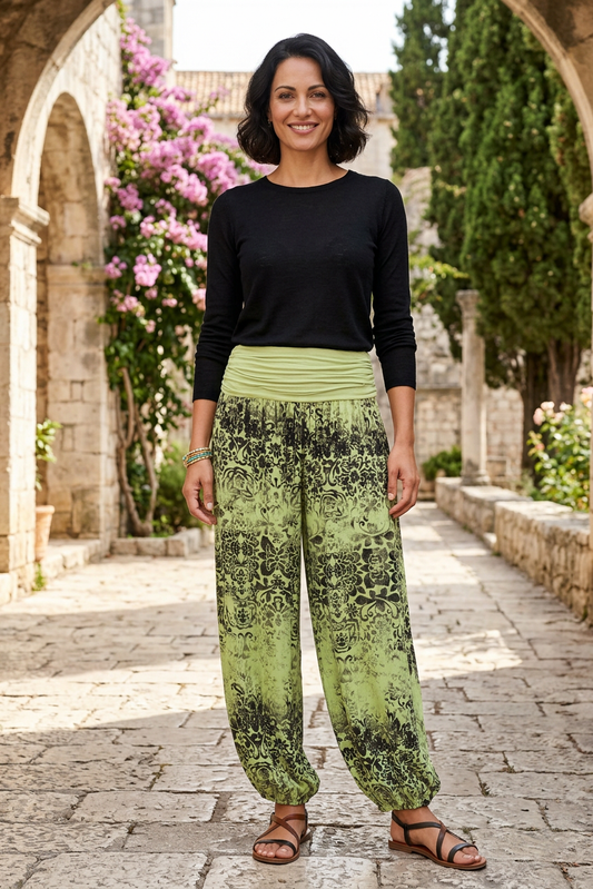 Floral Print Harem Trouser