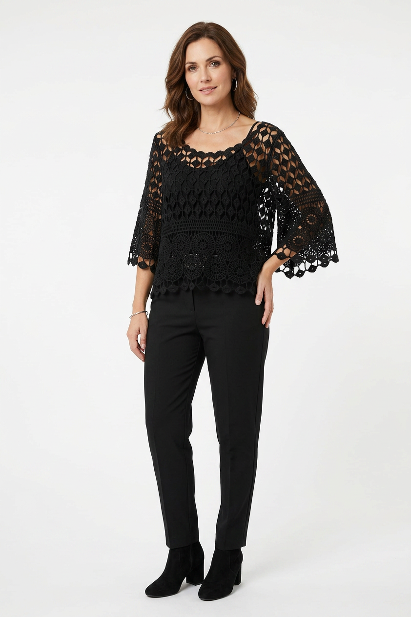 Crochet Top with Vest