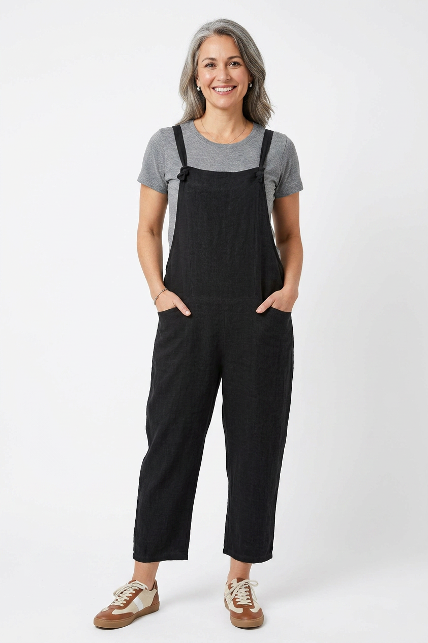 Teabag Linen Dungaree