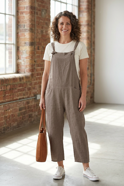 Teabag Linen Dungaree